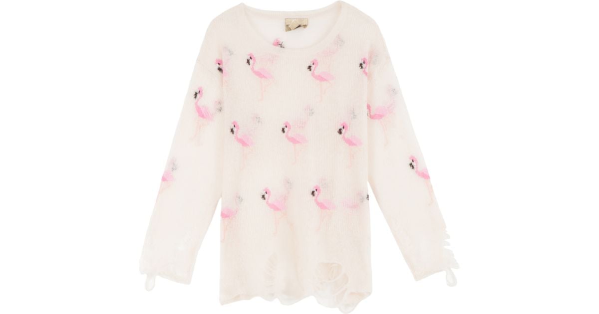 wildfox flamingo sweater