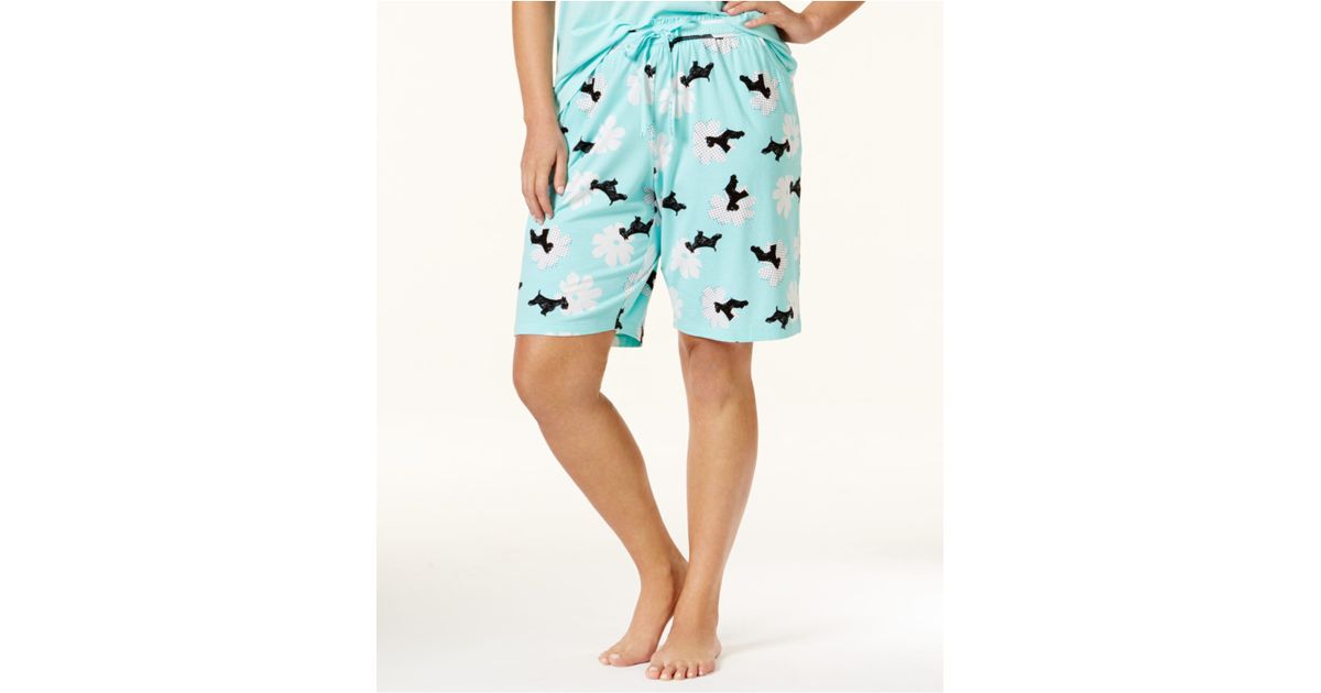 plus size bermuda pajama shorts