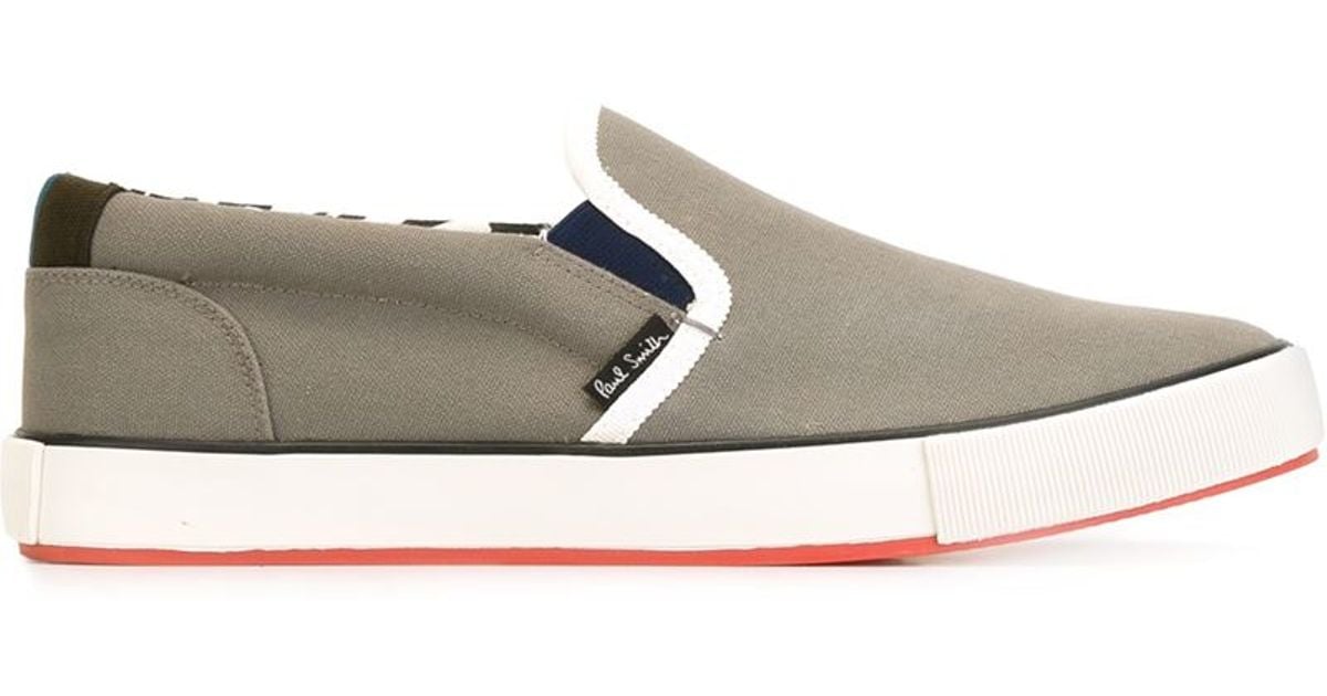 Paul Smith Cotton 'brontis' Slip On Sneakers in Grey (Gray) for ...