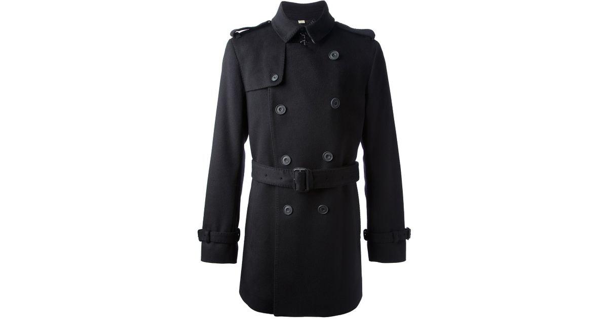 Burberry 'britton' Trench Coat in Black for Men | Lyst