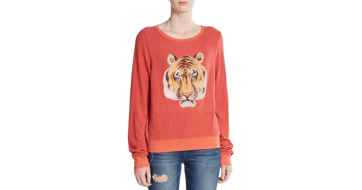 wildfox tiger sweatshirt