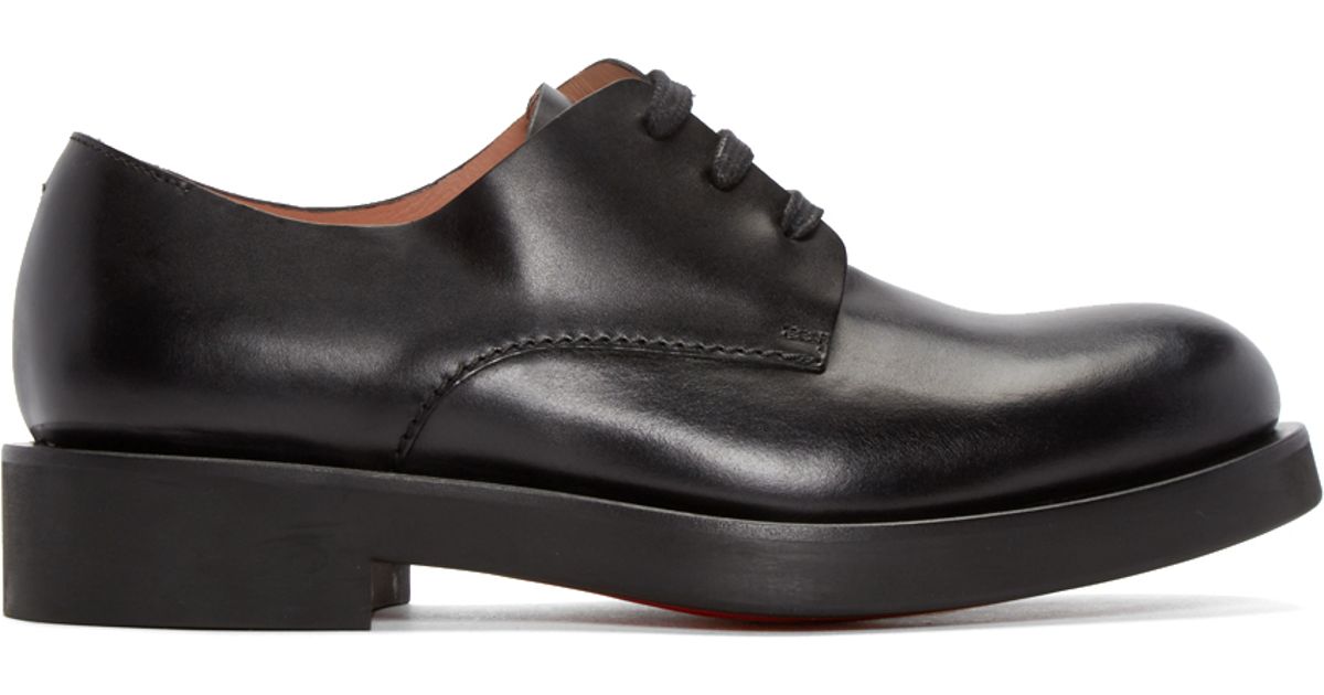 Paul Smith Black Leather Thick Sole Derbys for Men | Lyst