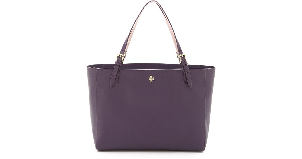 tory burch purple tote