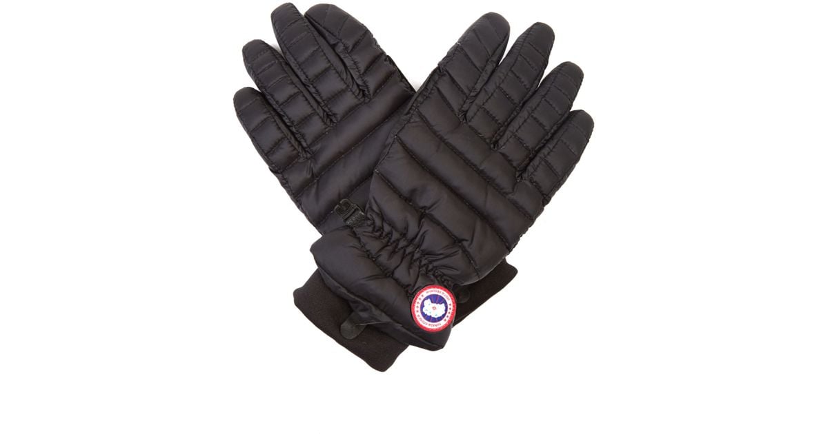 Canada Goose Lightweight Gloves in Black - Lyst