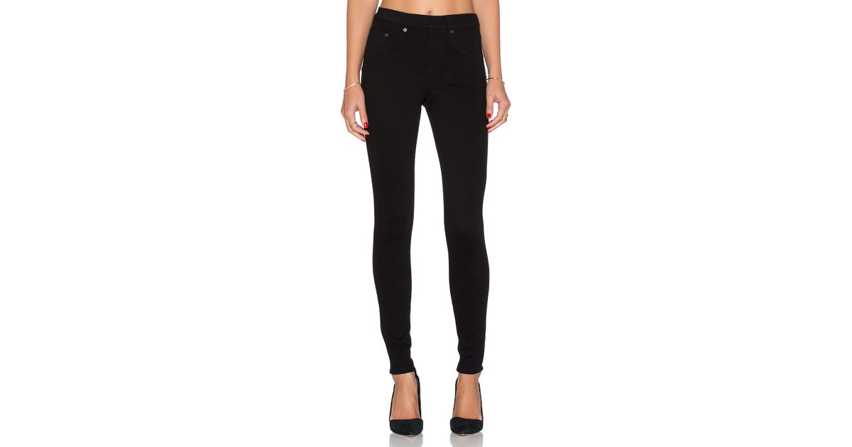 black twill jeggings