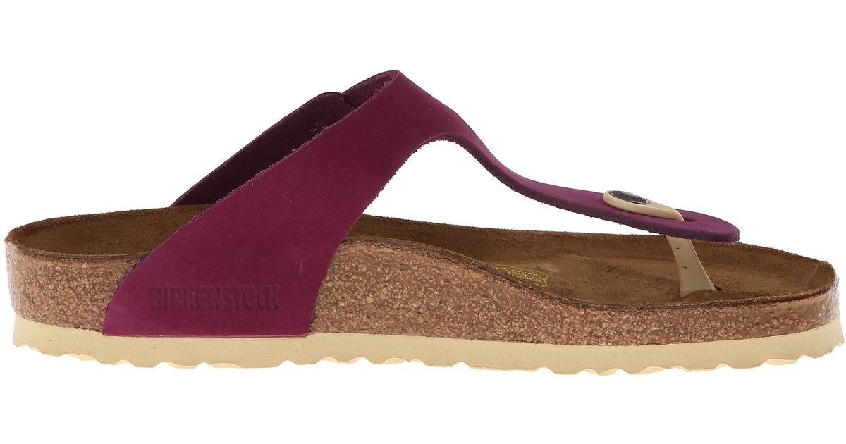 birkenstock gizeh purple