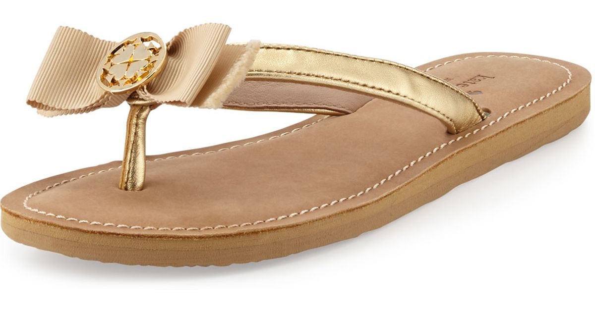 kate spade bow sandals kate spade ida bow sandal in metallic lyst kate spade bow sandals kate spade ida bow sandal in metallic lyst