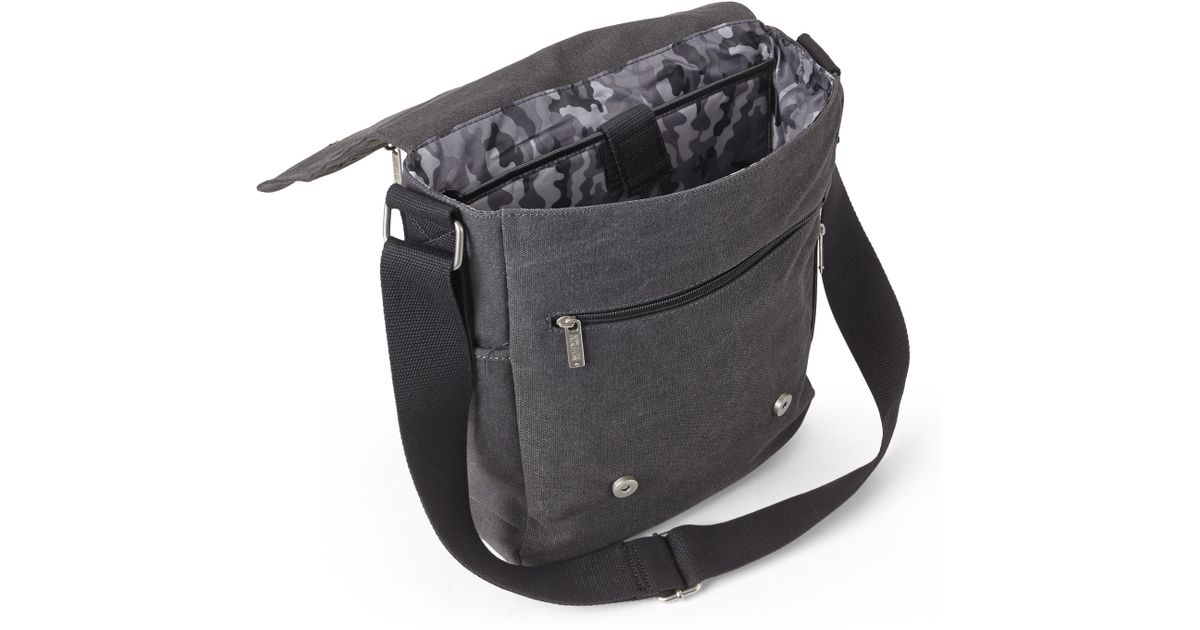 Lyst Kenneth Cole Reaction Canvas Messenger Bag In Gray For Men