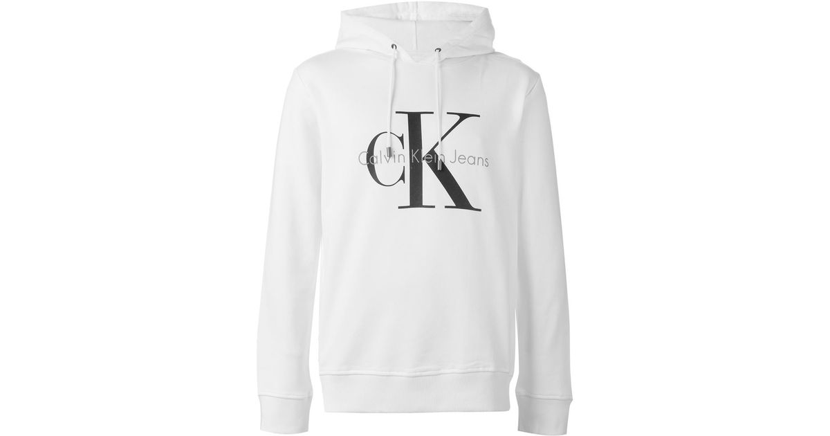 Calvin Klein Jeans Hoodie White Sale Online, SAVE 43% - aveclumiere.com