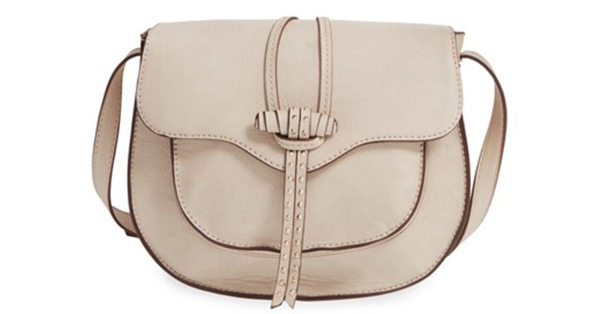 steve madden saddle faux leather crossbody bag