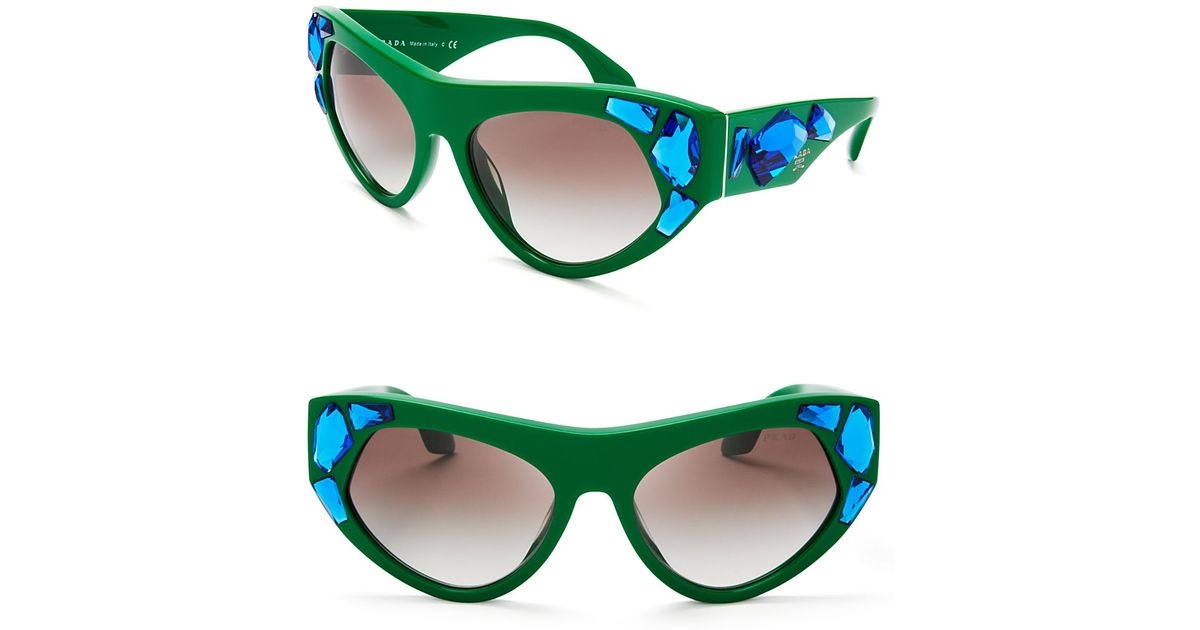 prada rhinestone sunglasses