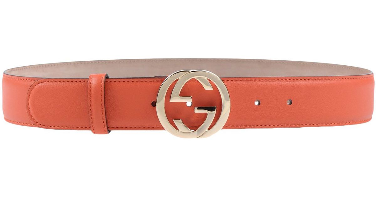 Gucci Belt in Orange - Lyst