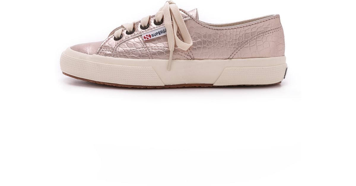 superga pink gold