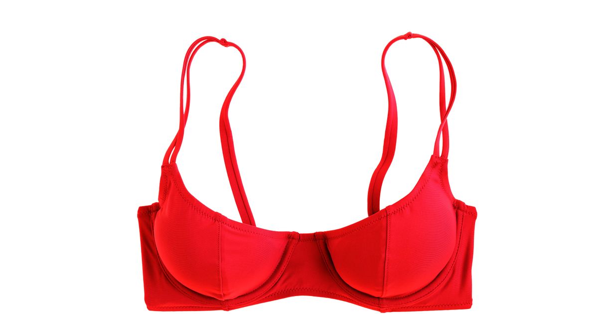 underwire red bikini
