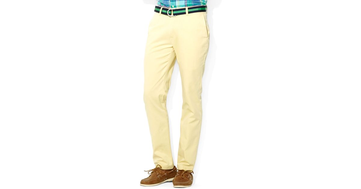 yellow polo pants