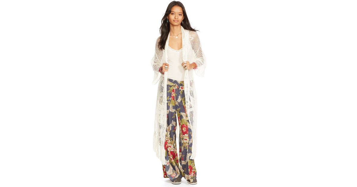 crochet fringe cardigan