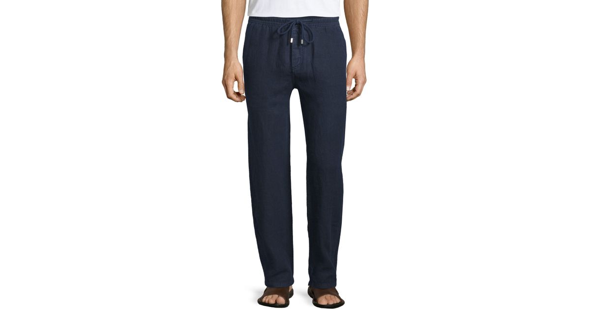 navy drawstring pants