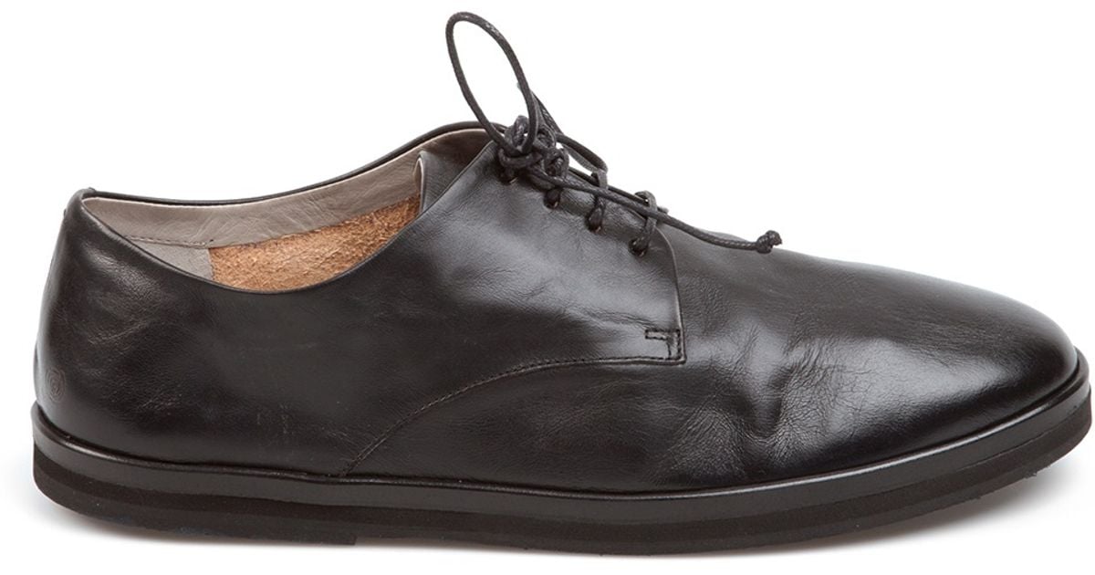 flat sole derby shoes