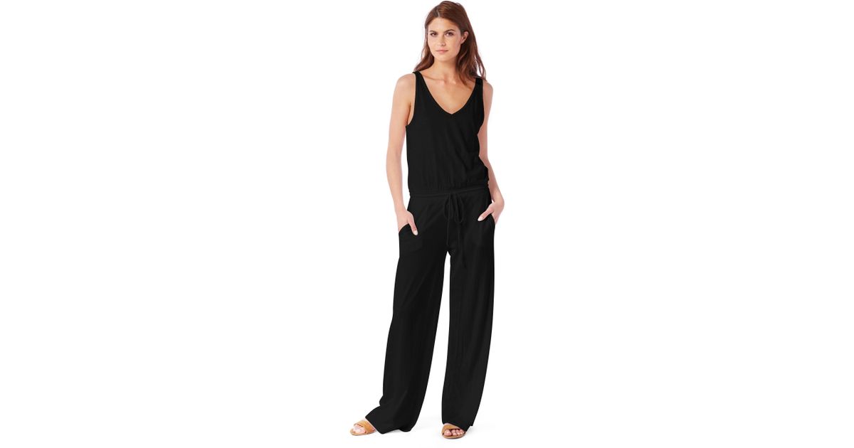 michael stars black jumpsuit