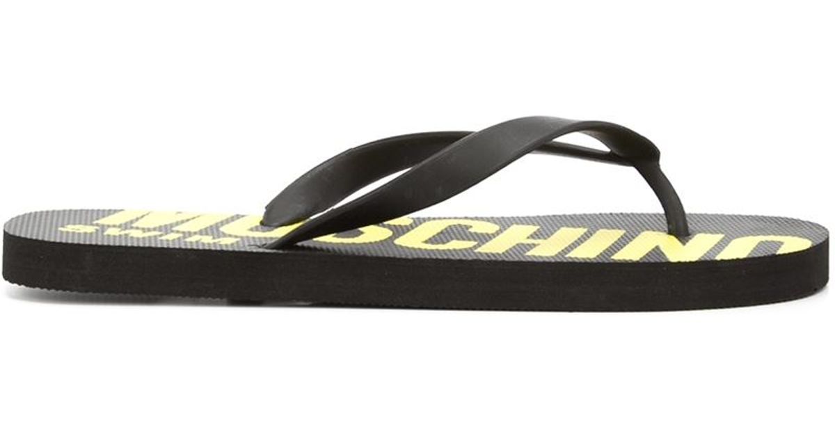 moschino flip flops
