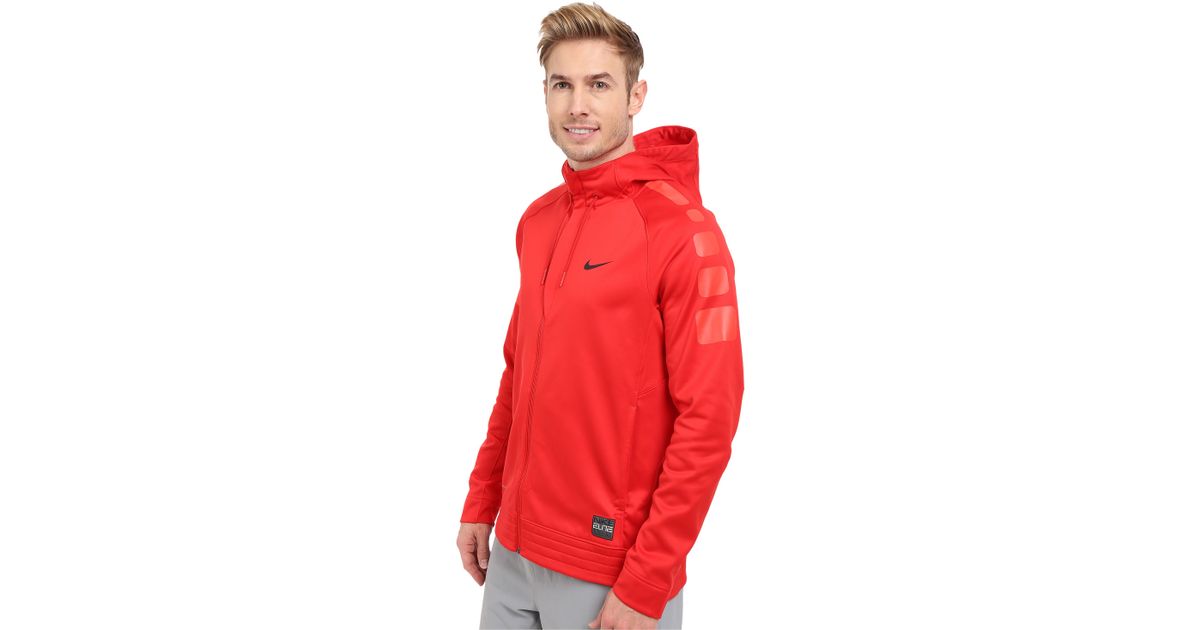 red nike elite jacket