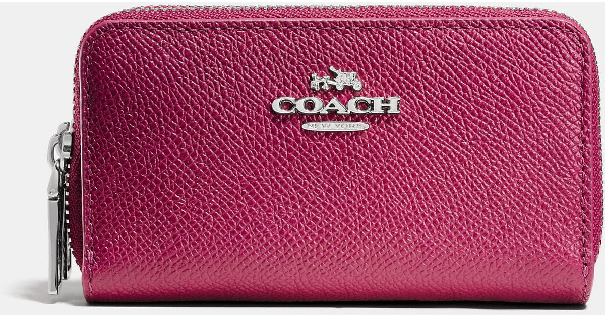 Coach double zip coin purse top