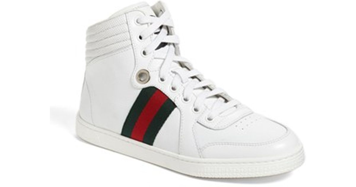 gucci high top white sneakers