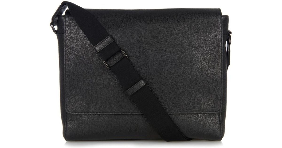 Mulberry Maxwell Leather Messenger Bag in Black for Men - Lyst