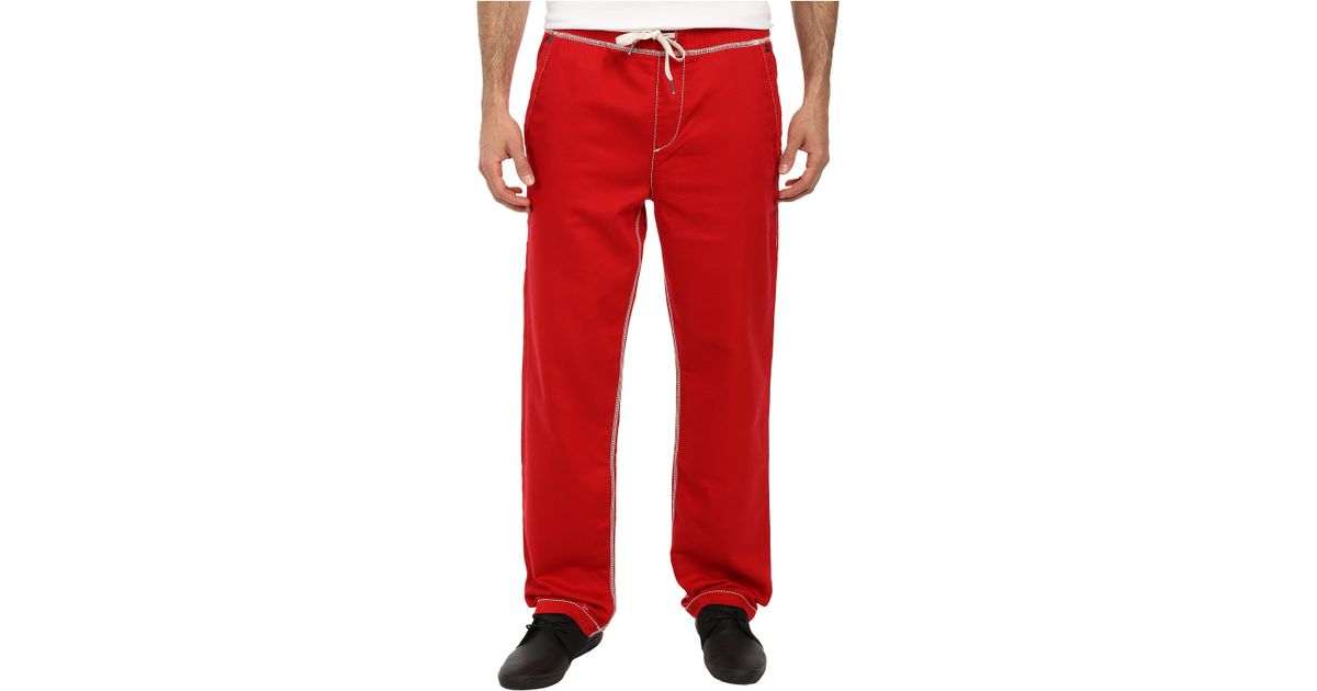 true religion sweatpants red