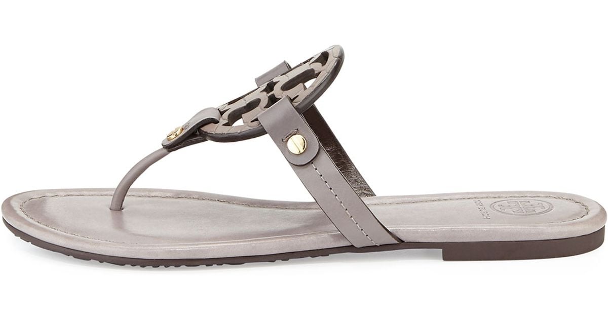 grey tory burch sandals