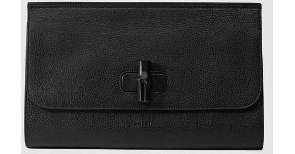 gucci bamboo clutch bag