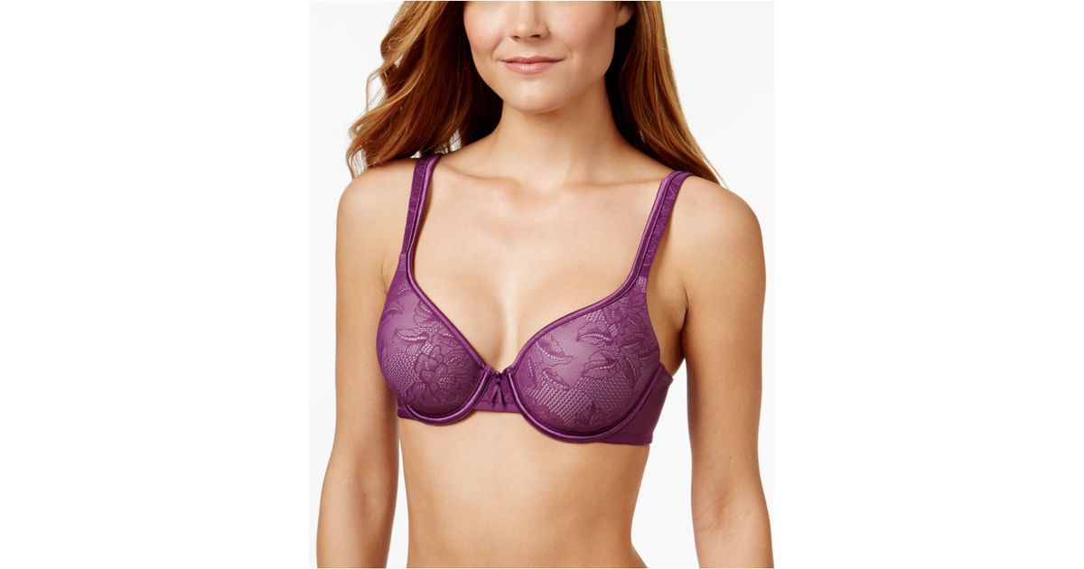 Lyst Vanity Fair Caress Beauty Back Lace Full Coverage Underwire Lyst Vanity Fair Caress Beauty Back Lace Full Coverage Underwire Bra 75336 In Purple