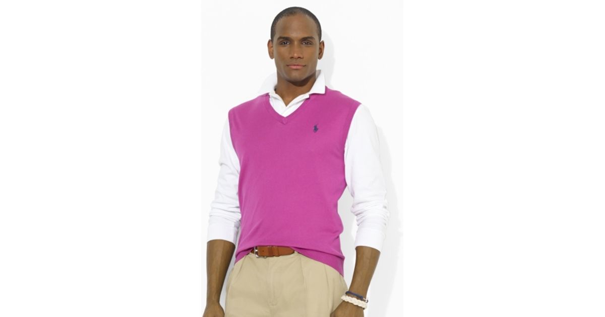 pink polo vest