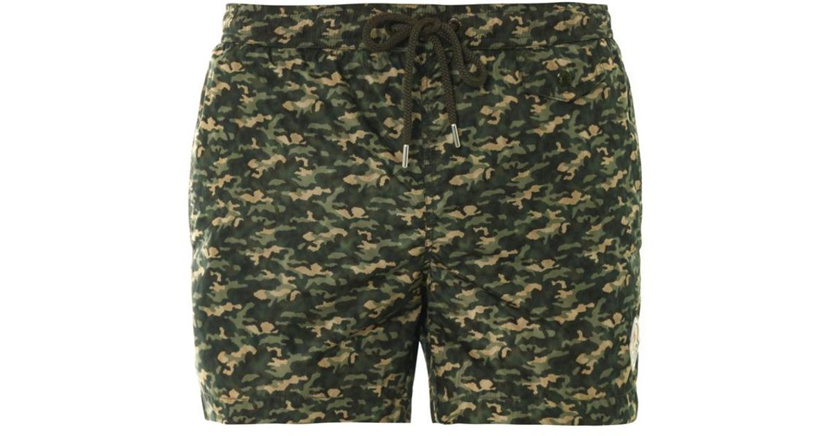 moncler camo swim shorts
