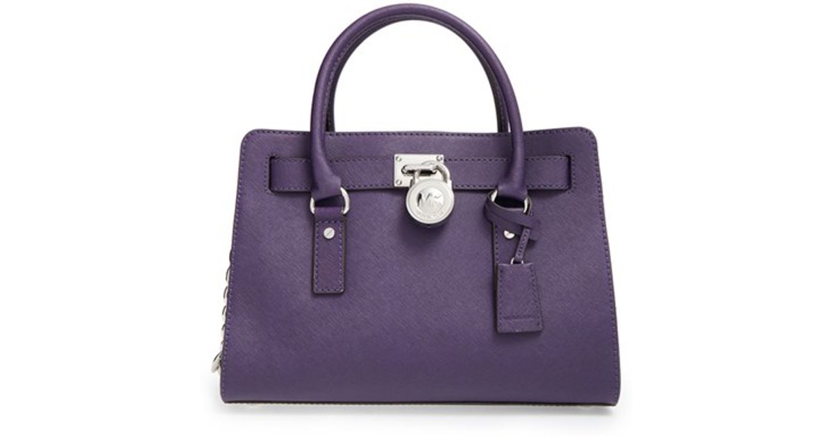 michael kors hamilton purse purple