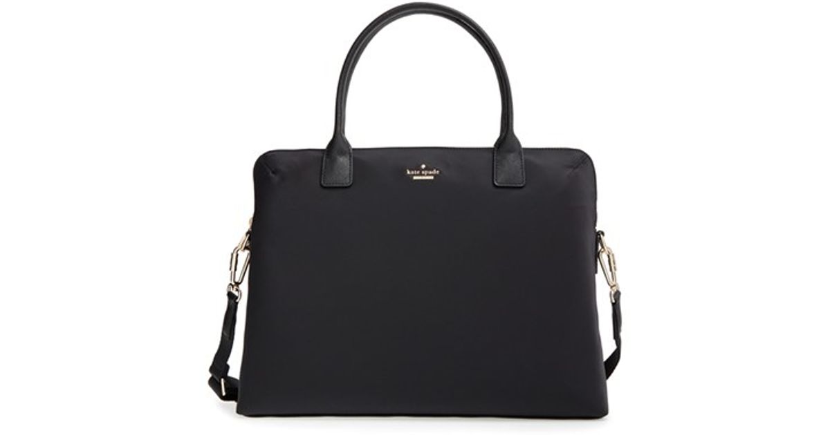 kate spade new york daveney laptop bag in black lyst kate spade new york daveney laptop bag in black lyst