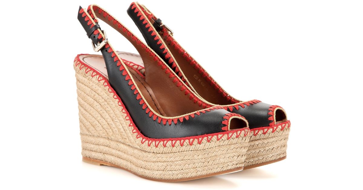 peep toe slingback espadrille platform sandals