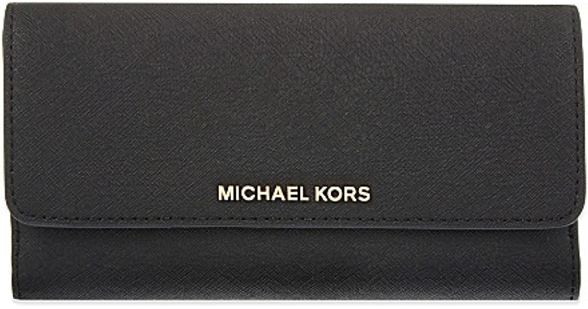 michael kors black trifold wallet