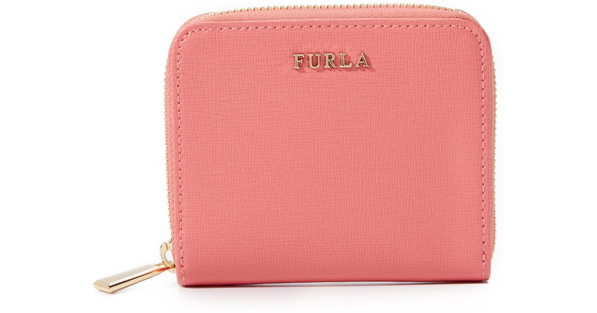 Furla Babylon Small Zip Around Wallet - Corallo in Pink | Lyst