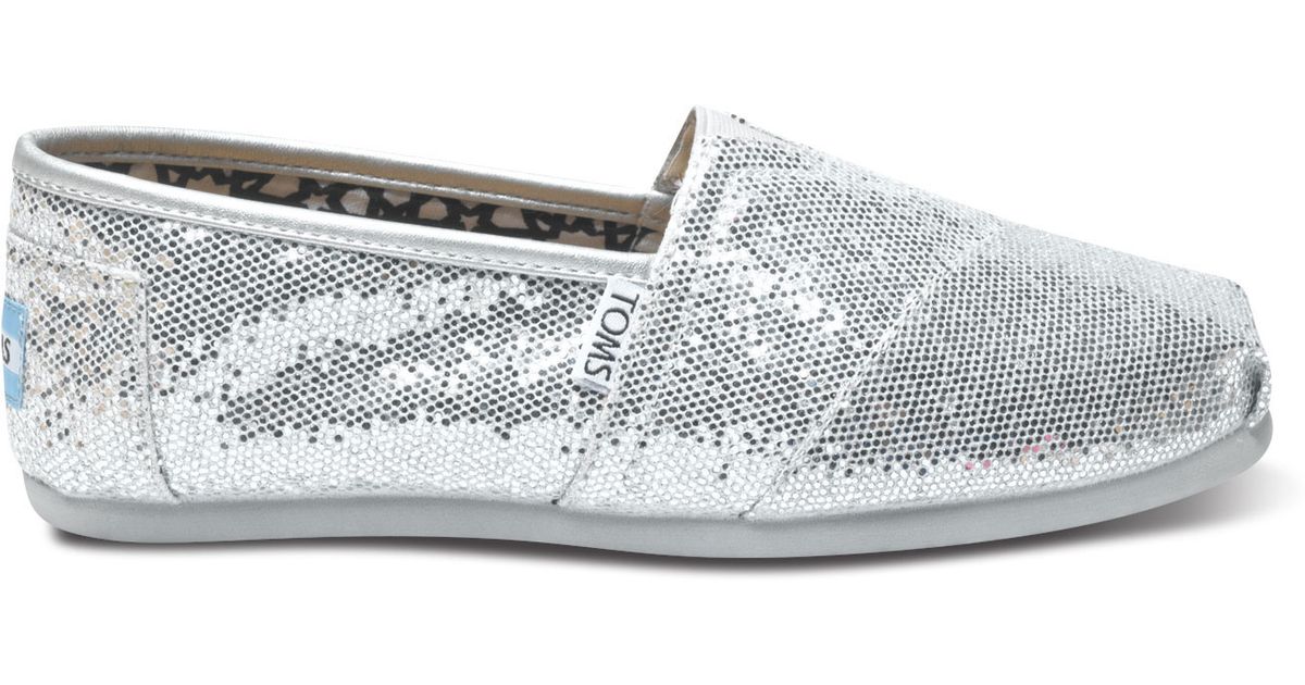 silver sparkly toms