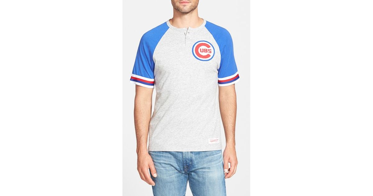 M Rook Raglan Henley Tee White Black