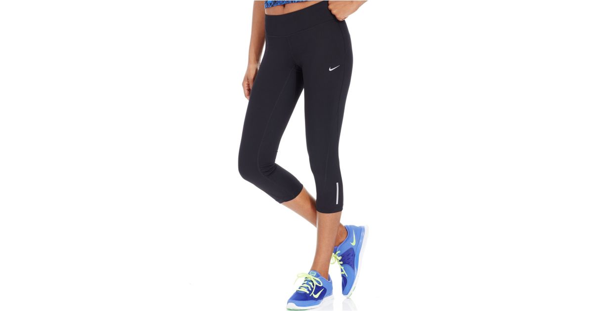 nike black cropped leggings