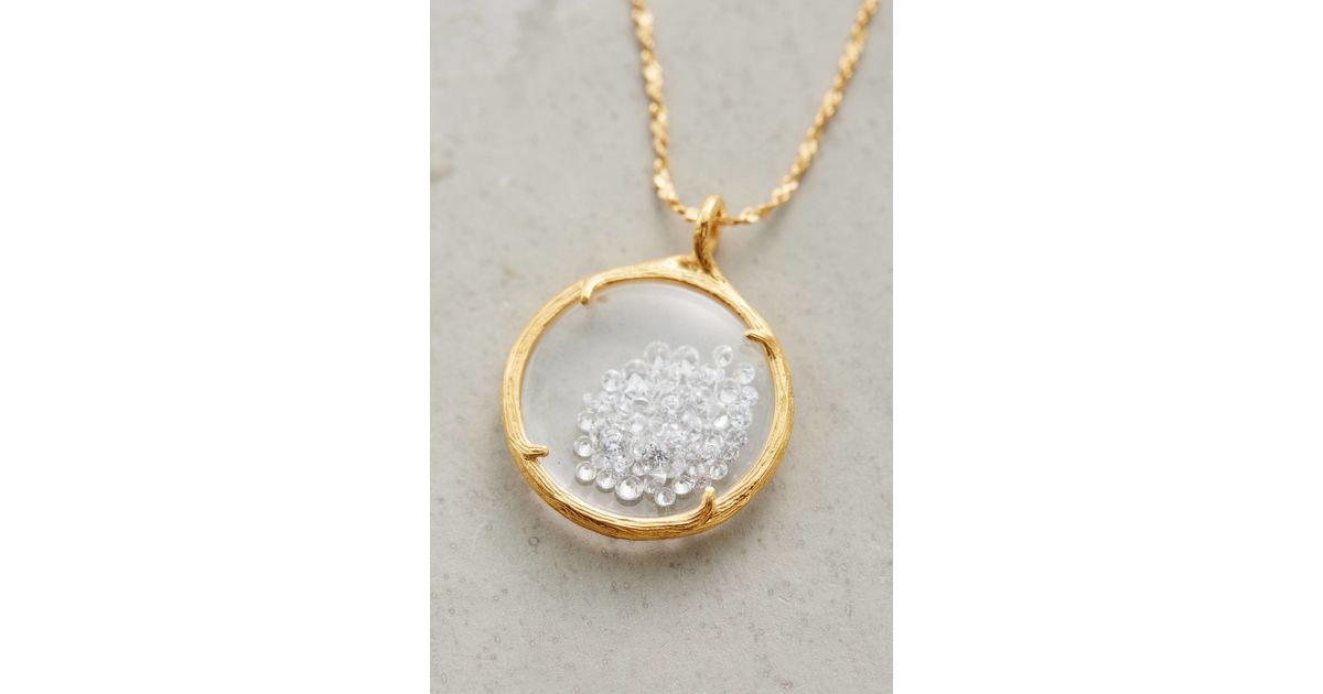 Catherine weitzman Circle Shaker Necklace in Gold