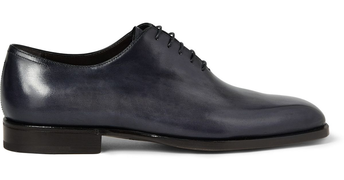 Berluti Alessandro Capri Venezia Leather Shoes in Blue for Men - Lyst