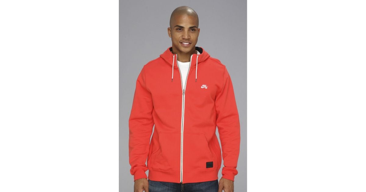 nike sb hoodie red