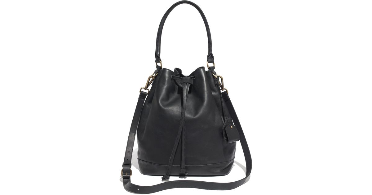 Madewell The Lafayette Bucket Bag in Black | Lyst