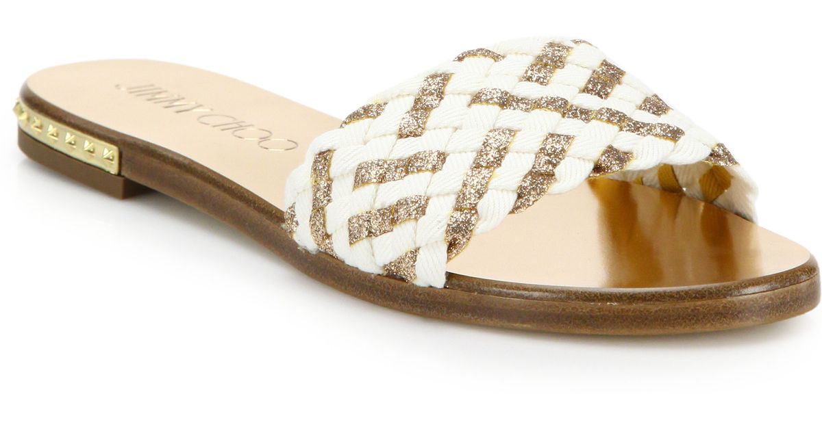 glitter gold slides