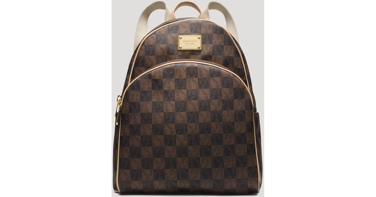 michael kors checkered backpack