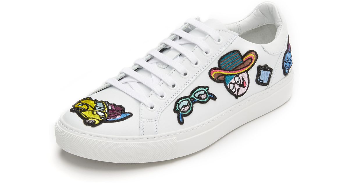 Mira Mikati All Over Patches Sneakers in White Lyst Canada
