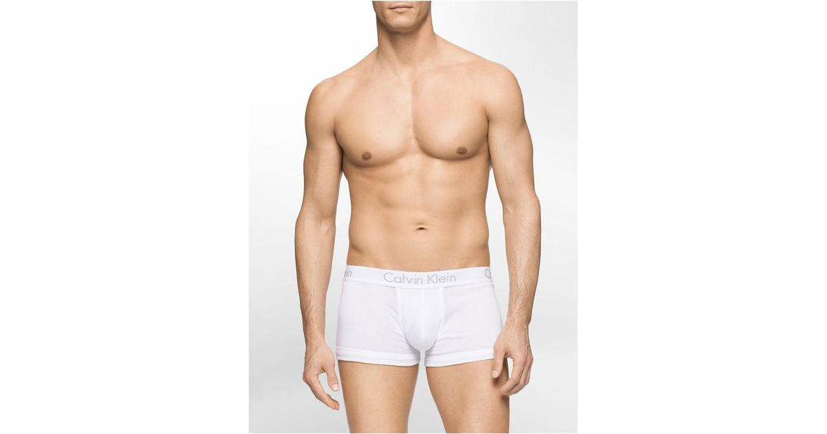 Calvin Klein Cotton Underwear Body Boost Trunk in White for Men - Lyst
